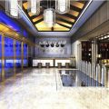 酒店輕奢風前臺效果圖