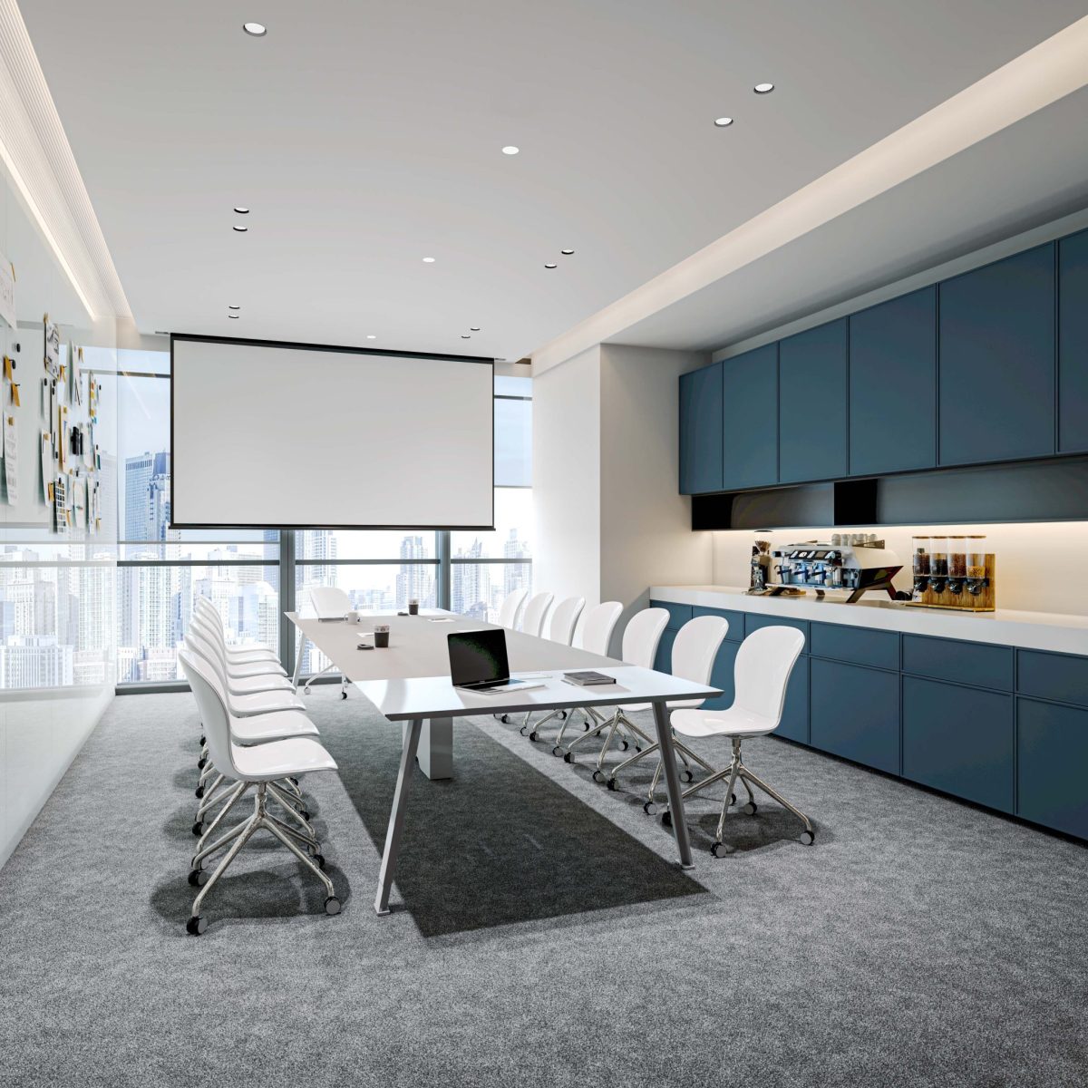 會議室藍色茶水柜