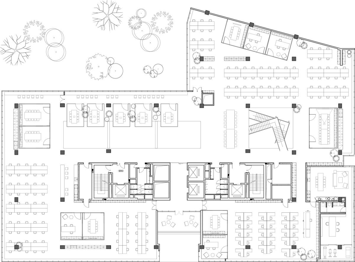 極致省錢辦公室裝修，三樓平面布置圖